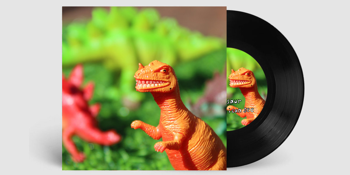 Goo - Tiny DInosaur Vinyl Mockup Goo - Tiny DInosaur Vinyl Mockup